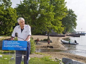 Haldimand-Norfolk MPP Toby Barrett announced Wednesday that Normandale beach and Potter's Creek will remain public land, and will become part of Turkey Point Provincial Park.