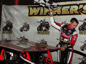 Mat Williamson wins the modified event at Brockville Ontario Speedway on Saturday, July 10.
 Henry Hannewyk Photography/The Recorder and Times
