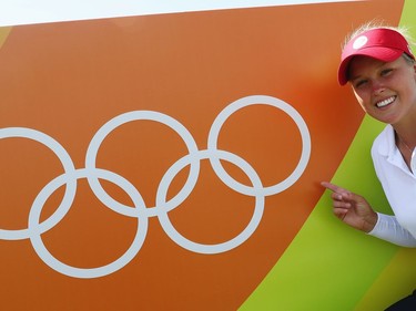 Brooke Henderson poses during a practice round prior to the start of the women's golf at the Rio 2016 Olympic Games. The Smiths Falls native is also representing Canada at the Tokyo Games, which open Friday.
Scott Halleran/Getty Images/file photo