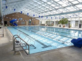 The Blenheim Gable Rees Rotary Pool & Lanes, shown here, and Wallaceburg Sydenham Pool facilities will reopen as part of Step 3 of the province's reopening plan on July 26. (Handout/Postmedia Network)