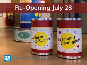 The Chatham-Kent Museum is reopening July 28 with an exhibit called A Taste of Science. (Facebook/The Cultural Centre)
