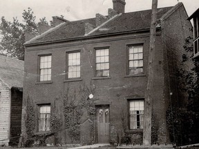 The John Brown House, King Street East, south side, just east of the CPR tracks in Chatham. John Rhodes photo