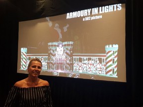 Lisa Lester, of Four Diamond Events, is shown at the Retro Suites Hotel for the premiere of Armoury in Lights, a short documentary about the Chatham event that takes place at the historic former armoury. Trevor Terfloth/Postmedia Network