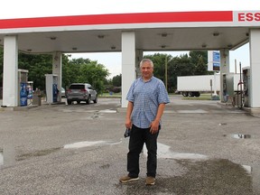 Hassan Elkhodr, owner of the Speed-D-Mart and Esso gas station at the corner of Bloomfield Road and Queens Line (Highway 2), on the west edge of Chatham, doesn't favor proposed mandatory pre-payment of gas purchases to prevent theft of gas. He is concerned people may feel station owners don't trust their customers if pre-payment of gas is implemented. (Ellwood Shreve/Chatham Daily News)