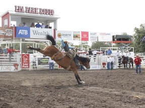 Lea Park Rodeo, Canada's fifth largest rodeo, which happens to be in the Lakeland, just outside of Marwayne, was back last weekend after being cancelled in 2020 because of the COVID-19 Pandemic.   PHOTO BY LEXI FREEHILL/POSTMEDIA NETWORK