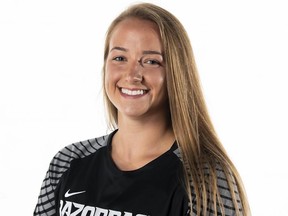 Former Holy Trinity student Taylor Beitz played NCAA Division I soccer in the Southeastern Conference (SEC) for the Arkansas Razorbacks. Handout/Cornwall Standard-Freeholder/Postmedia Network