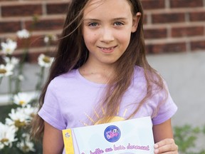 A new reading contest for youth from the Cornwall Gosling Initiative has already doled out $50 in pizza gift certificates, including to Chloe Stang. Handout/Cornwall Standard-Freeholder/Postmedia Network