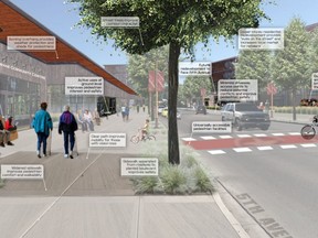 A conceptual image of what Fifth Avenue could look like long-term. Town of Cochrane