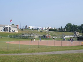 A new seniors centre, youth centre, seniors housing and park space are part of the plans for the town-owned rodeo grounds along Fifth Avenue. Patrick Gibson/Cochrane Times