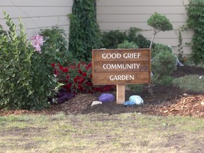 The Good Grief Community Garden, was unveiled at the Bear Creek Funeral Home on Tuesday night.