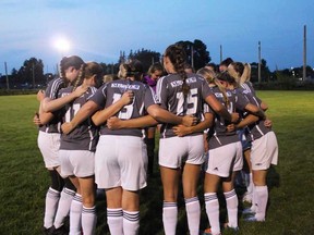 The Goderich Tempest women's soccer team stepped back onto the pitch again with a new season and a 7-2 win over the Portuguese Club in London. Bryn Lewis