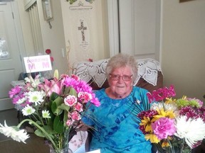Hilda Diegel (pictured) celebrates her 100th birthday on August 1. Photo courtesy of the Diegel family