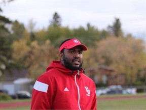 FMCSD Saints wide receiver coach Devante Hobbs has been named as a coach for the U17 North team at the 2021 Football Alberta Summer Series. Supplied image