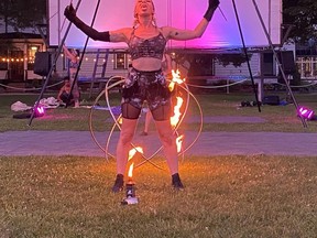A NorthFIRE Circus fire performer. SUPPLIED