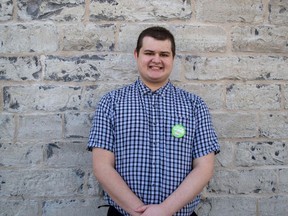 Kingston's Zachary Typhair, 21, is running for the vacant vice-president (English) position on the federal council of the Green Party of Canada.