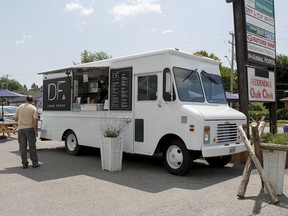 Days on Front has set up a food truck with outdoor patio seating in the parking lot of the Front Road location for socially distance dining.
