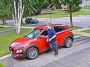 Kingston Police are asking for the public's help in identifying a suspicious man who was caught on security cameras walking into a north end Kingston backyard. Kingston Police