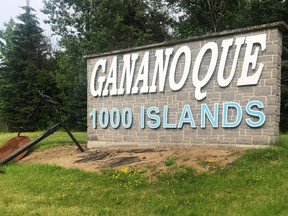 The two signs along the 401 highway, welcoming drivers to Gananoque, are going to be updated thanks to a project initiated by the Tourism Advisory Panel.  
Supplied by Dennis O'Connor