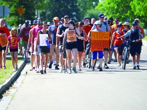 Two Leduc residents organized an Every Child Matters Walk in Leduc on July 1. (Lisa Berg)