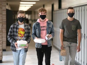 When schools starts in the fall of 2021, students will not have to wear masks as the provincial mandate ends on July 11. File photo.