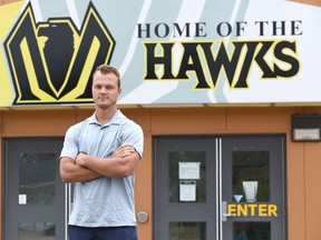 Born and raised in Nipawin before heading off to play hockey in the United States, Tad Kozun’s next step is on the Nipawin Hawk’s bench as assistant coach. Photo Susan McNeil.