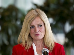 Rachel Notley comments on the proposed equalization referendum on Wednesday, June 9, 2021 in Edmonton.  Notley is calling on the province to quickly address a rise in hospital staffing shortages resulting in emergency department closures.