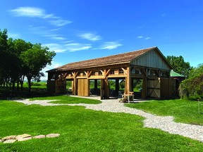 Shawn Matthews, bookings coordinator for the Coutts Centre for Western Canadian Heritage, said she's looking forward to a great wedding season, post lockdown, with their new pavilion (pictured) and bandstand. SHAWN MATTHEWS
