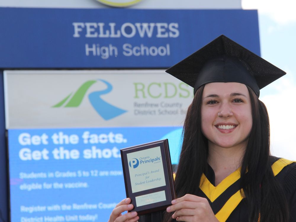Graduation of Fellowes High School's Class of 2021 marked with virtual