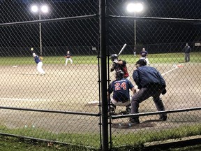 Joran Graham is seen here pitching for Micksburg Twins in a playoff game in the summer of 2019.