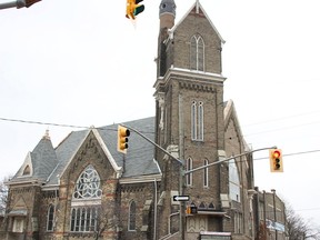 The former Central United Church building at 220 George St. in Sarnia.