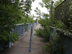 A cost-sharing agreement has been reached to replace the former Vidal Street Walkway, closed since 2018, with a dedicated utility bridge. Hopes are to complete the work over the next two years, Sarnia's engineering and operations general manager says. (Tyler Kula/The Observer)