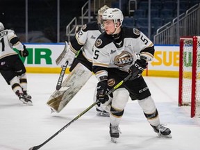 The Spruce Grove Saints recently signed veteran defensemen, Braeden Virtue, seen here, and Bryan McAndrews, for the upcoming 2021-2022 AJHL season.