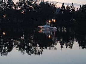 Members of the Ontario Provincial Police and OPP marine unit searched for a missing man in the waters at Shadow Lake in downtown Waterford.  On Friday, the SIU cleared an OPP officer of any wrongdoing in the case. OPP/TWITTER