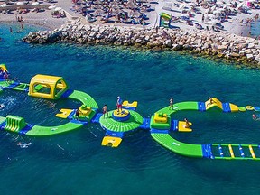 After a stint at a private resort near Niagara Falls, Splash N Go Adventure Parks will be setting up at Vermillion Lake Park from Aug. 1 to 15. Supplied