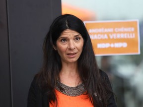 Sudbury and District Labour Council officially endorsed Sudbury NDP candidate Nadia Verrelli (pictured), and Nickel Belt NDP candidate Andreane Chenier at the United Steelworkers Local 6500 headquarters in Sudbury, Ont. on Thursday July 15, 2021. John Lappa/Sudbury Star/Postmedia Network