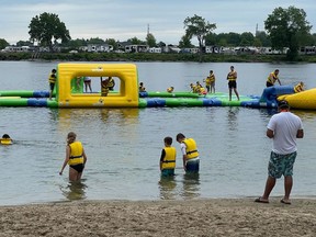 A Sudbury-owned business is making a splash this summer by bringing a new traveling inflatable water park to Chelmsford in August. After a stint at a private resort near Niagara Falls, Splash N Go Adventure Parks will be setting up at Vermillion Lake Park from Aug. 1 to 15. Due to COVID-19 protocols, the park will be operating at 75 per cent of its 135-person capacity as restrictions allow. Tickets can be purchased online for four 1.5-hour sessions throughout the day at 11 a.m., 1 p.m., 3 p.m. and 5 p.m. to allow for contact tracing and social distancing. Passes will be available starting July 14 for $25, tax included, per person and include full access to the park. For more information or to purchase tickets, visit www.splashngo.ca.