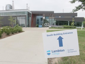 The main entrance to Lambton College in Sarnia has moved temporarily because of construction to the south end of the building. Paul Morden/Postmedia Network