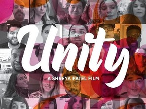 The poster for Shreya Patel's 30-minute documentary, Unity.Handout/Sarnia This Week