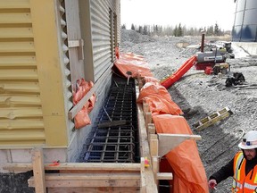 This photo, which was included in a report presented to city council in July shows the placement of the north ring beam in at Whitney pump station No. 4 in Porcupine. Council at the time was advised the pump station will finally be in operation this fall.

Supplied