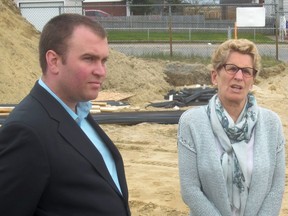 Steve Black, then mayor, tours a new housing development in Timmins with Ontario Premier Kathleen Wynne in May of 2017. Black was the mayor of Timmins from 2014 to 2018.

ANDREW AUTIO/File Photo/For The Daily Press