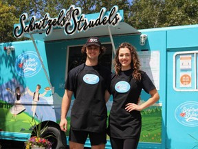 Twins Victor and Julia Polowy are the owners and operators of 'Schnitzels and Strudels North' a new food truck located on Falcon Street in Porcupine offering a variety of Eastern European classics.

ANDREW AUTIO/The Daily Press