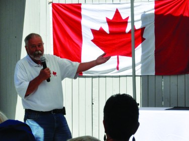 Bow River MP Martin Shields congratulated the community for building the new pool.  Joseph Schow also attended and congratulated the community.