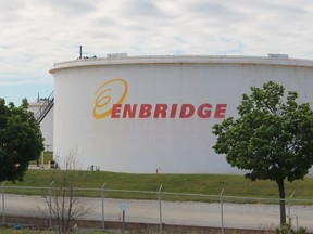 Enbridge facility on Plank Road in Sarnia. Court-ordered mediation continues between Enbridge and Michigan over its governor's efforts to shut down the Line 5 pipeline crossing in the Straits of Mackinac.

File photo/The Observer