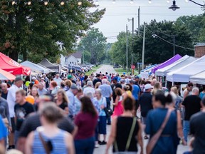 The Dutton Night Market is to be held at the Sons of Scotland Park on Saturday, Aug. 7. Shown is a summer night market held in Dresden in August 2018. Handout