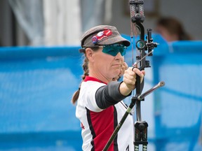 Karen Van Nest of Wiarton, Ont., will compete in Tokyo at her sixth Paralympic Games. Van Nest earned a silver medal at the 2021 Pan American Championships in Monterrey, Mexico, and has competed in the 2000 Sydney, 2004 Athens and 2008 Beijing Paralympic Games in pistol shooting. Tokyo will mark the third time that she competes at a Paralympic Games in archery. (CNW Group/Canadian Paralympic Committee)