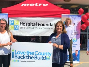 Starting Thursday, Picton Metro is asking customers to donate $2 to help the Back the Build campaign for the new Prince Edward County Memorial Hospital. BRIAR BOYCE