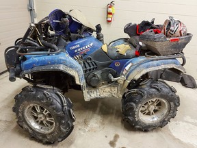 The Timmins Police Service provided this photo of the ATV that was involved in the incident which TPS is currently investigating.