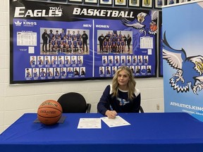 ABJ grad Lauren Meters is off to join The King’s University Eagles women’s basketball team this fall.