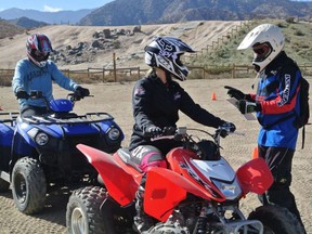 Provincial legislation requires off-road vehicle riders to wear helmets on public land in an effort to curb the number of related deaths and injuries. PHOTO BY ALEXANDRA STRAUB /PROVINCE