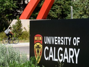University of Calgary main entrance was photographed on Monday, August 9, 2021.